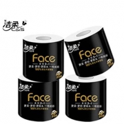 洁柔 黑Face卷纸 4层200克*4卷