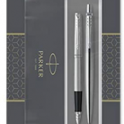 Parker 派克 Jotter乔特系列 银杆银夹 钢笔+圆珠笔 M尖 礼盒套装 到手￥107.3