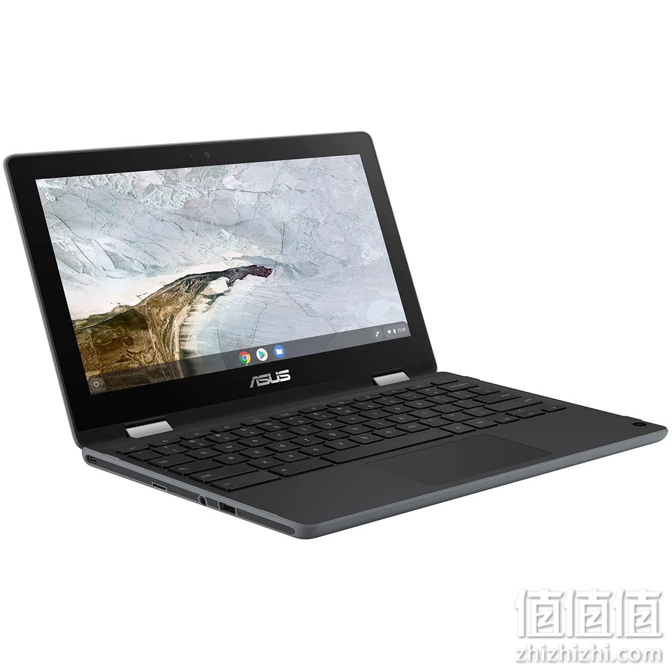 ASUS 华硕 Chromebook Flip C214 2 合 1 笔记本电脑 - 11.6 英寸 360 度触摸屏 Intel Celeron N4000,4GB LPDDR4 内存,32GB 存储,HD 5M 像素摄像头