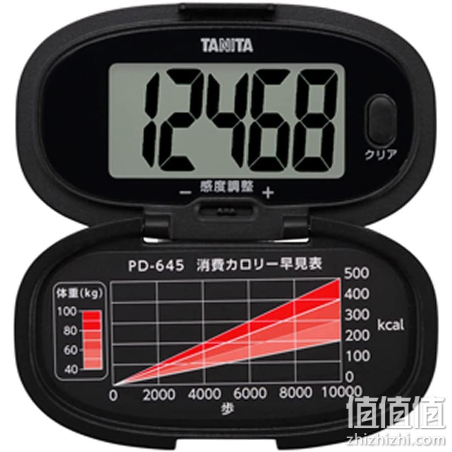 TANITA 百利达 步数计 PD-645 黑色
