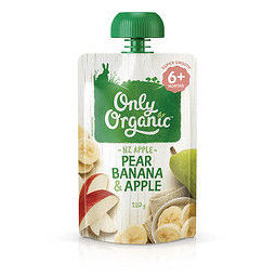 Only Organic 有机果泥 新西兰版 3段 苹果香蕉香梨味 120g