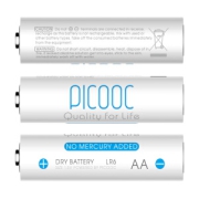 有券的上、亲子会员：PICOOC 有品 5号碱性干电池 4粒装