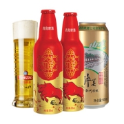青岛啤酒 高端鸿运当头 355ml*12瓶+山水500ml*12罐