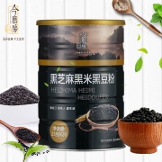 今磨房 黑芝麻黑米黑豆粉 燕麦山药红枣五谷杂粮代早餐熟粉500g