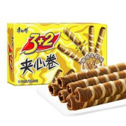 PLUS会员、有券的上：康师傅3+2夹心卷饼干奶咖味55g