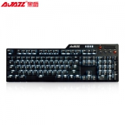 AJAZZ 黑爵 刺客Ⅱ AK35i 合金机械键盘 110键 黑轴 黑色 白光