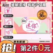 PLUS会员：kotex 高洁丝 迷你护翼日用卫生巾 19cm*18片