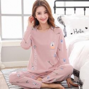 JIQIAN集倩JQ011女士长袖纯棉家居服套装
