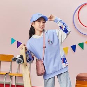 23日10点：ANTA安踏女童连帽加绒卫衣