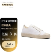 CAR SHOE 男士白色帆布运动鞋 KUE983-5II-F0009 6