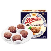 PLUS会员、有券的上：Danisa皇冠丹麦曲奇曲奇饼干巧克力腰果味90g