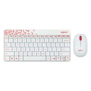 logitech 罗技 MK240 NANO 2.4G无线键鼠套装 白色