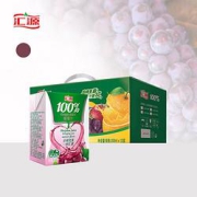 有券的上：汇源果汁饮料礼盒葡萄汁200ml*12盒
