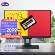 BenQ 明基 PD2500Q 25英寸 IPS 显示器 (2560×1440、60Hz、99%sRGB）