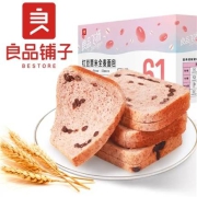 限上海地区：良品铺子 红豆薏米全麦吐司面包?560g