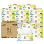 PLUS会员：Breeze清风原木纯品系列抽纸3层100抽24包（180mm*132mm）