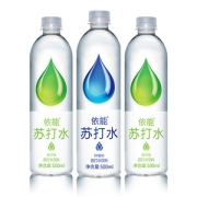 依能 无糖弱碱性苏打水 500ml*12瓶 加锌/青柠/西柚
