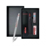 rOtring 红环 600 自动铅笔 0.5mm 银色礼盒装