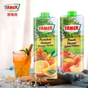 PLUS会员：苔梅肯 橙汁1000ml+水蜜桃汁1000ml