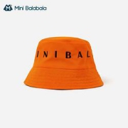 minibalabala迷你巴拉巴拉儿童渔夫帽时尚潮帽宝宝防晒遮阳帽子轻薄双面刺绣
