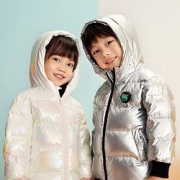 BOSIDENG波司登男女童时尚休闲小O型短款连帽冬儿童羽绒服