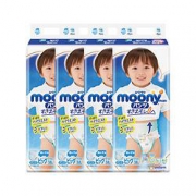黑卡会员：moony男宝宝用拉拉裤XL38片*4包