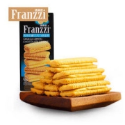 有券的上：Franzzi 法丽兹 夹心曲奇饼干 香草柠檬巧克力味 115g