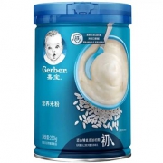 plus会员：嘉宝Gerber 米粉婴儿辅食 原味米粉 宝宝高铁米糊250g＊2件