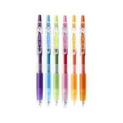 PILOT 百乐 LJU-60EF-6CM 彩色中性笔 0.5mm 金属色系6色套装