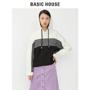 限尺码：BASICHOUSE百家好女式针织衫HSKT721HBK