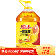 逸飞 特香压榨花生油 5L食用油