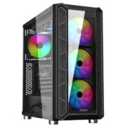 MSI 微星 黑镜 中塔电脑机箱 配3把ARGB风扇