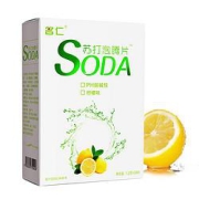 有券的上：mingren名仁苏打泡腾片1.2克*24片/盒无糖无气弱碱性水柠檬味