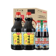 厨邦 味极鲜酿造酱油 1.25L*2+金装渔女蚝油315g*2 调味品组合 礼盒小箱装