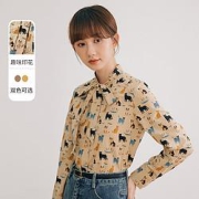 INMAN 茵曼 F1813717HMC98561 女士长袖衬衫