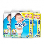 moony 婴儿拉拉裤 M72片 3包
