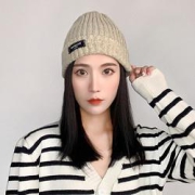 向朵秋冬针织帽