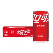 Coca-Cola 可口可乐 汽水 碳酸饮料 200ml*12罐 整箱装 迷你摩登罐 小可乐 可口可乐出品 新老包装随机发货
