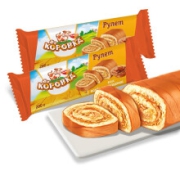 爱莲巧 俄罗斯进口小牛炼乳味蛋糕卷200g 2包装