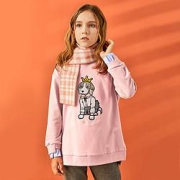 HAZZYS哈吉斯女童连帽卫衣