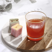 某东京造 竖棱描金口杯玻璃杯 2支装 矮杯