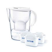 BRITA 碧然德 滤水壶Marella白色3.5L 1壶4芯套装
