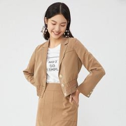 YINER音儿女士西装领短款外套8C6111011676