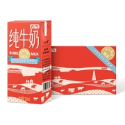 华山牧奶气纯牛奶200ml*24盒 囤货必备 优质奶源典藏包装版