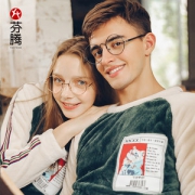 芬腾 情侣款 珊瑚绒家居服套装