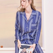 Semir 森马 1D058702006 情侣款条纹家居服