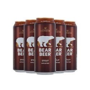 BearBeer豪铂熊原装进口豪铂熊世涛啤酒500ml*5罐装烈性高度外国啤酒12月到期
