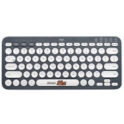 logitech 罗技 K380 79键 蓝牙无线薄膜键盘 布朗熊 无光