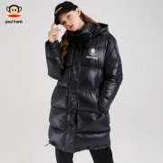 大嘴猴 女士 中长款白鸭绒羽绒服  200g+充绒量