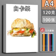 科帝亚荷兰白卡纸A4120g100张送彩铅12支